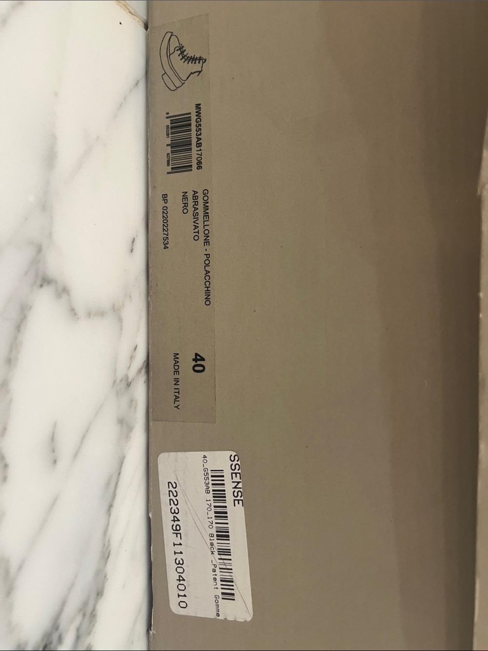 Marsèll Black Patent Leather Platform Lace-Up Boots – EU 40 / US 10 New in Box - Picture 4 of 4